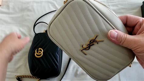 are saint laurent or gucci glasses more expensive|ysl camera bag vs gucci.